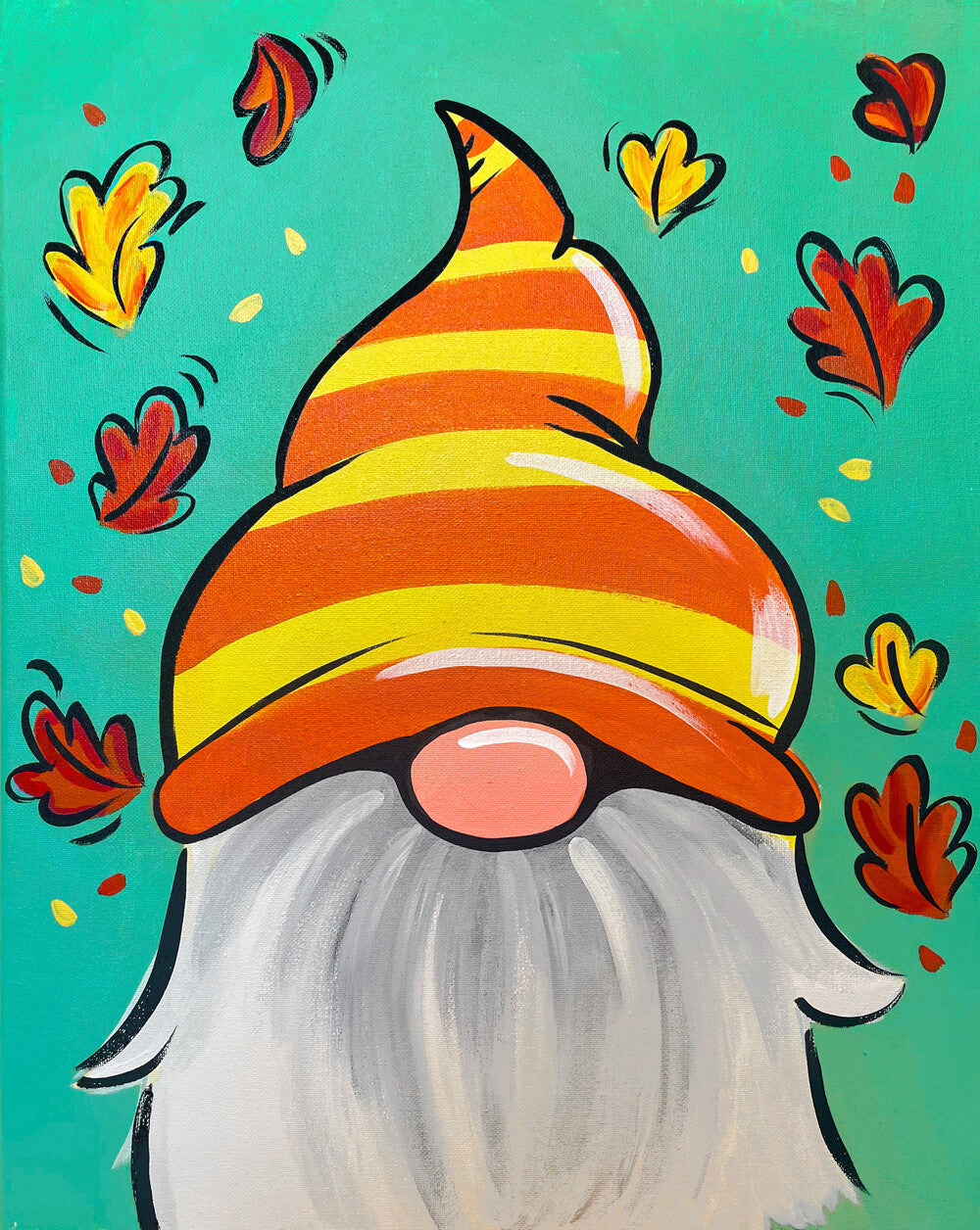 Gnome factory fall painting