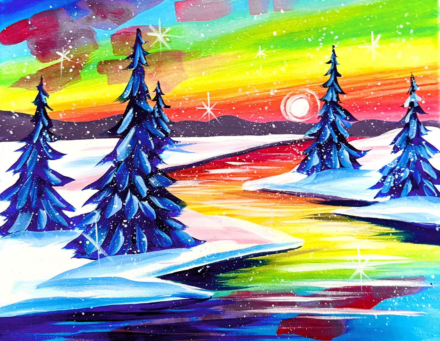 Prismatic Snowfall