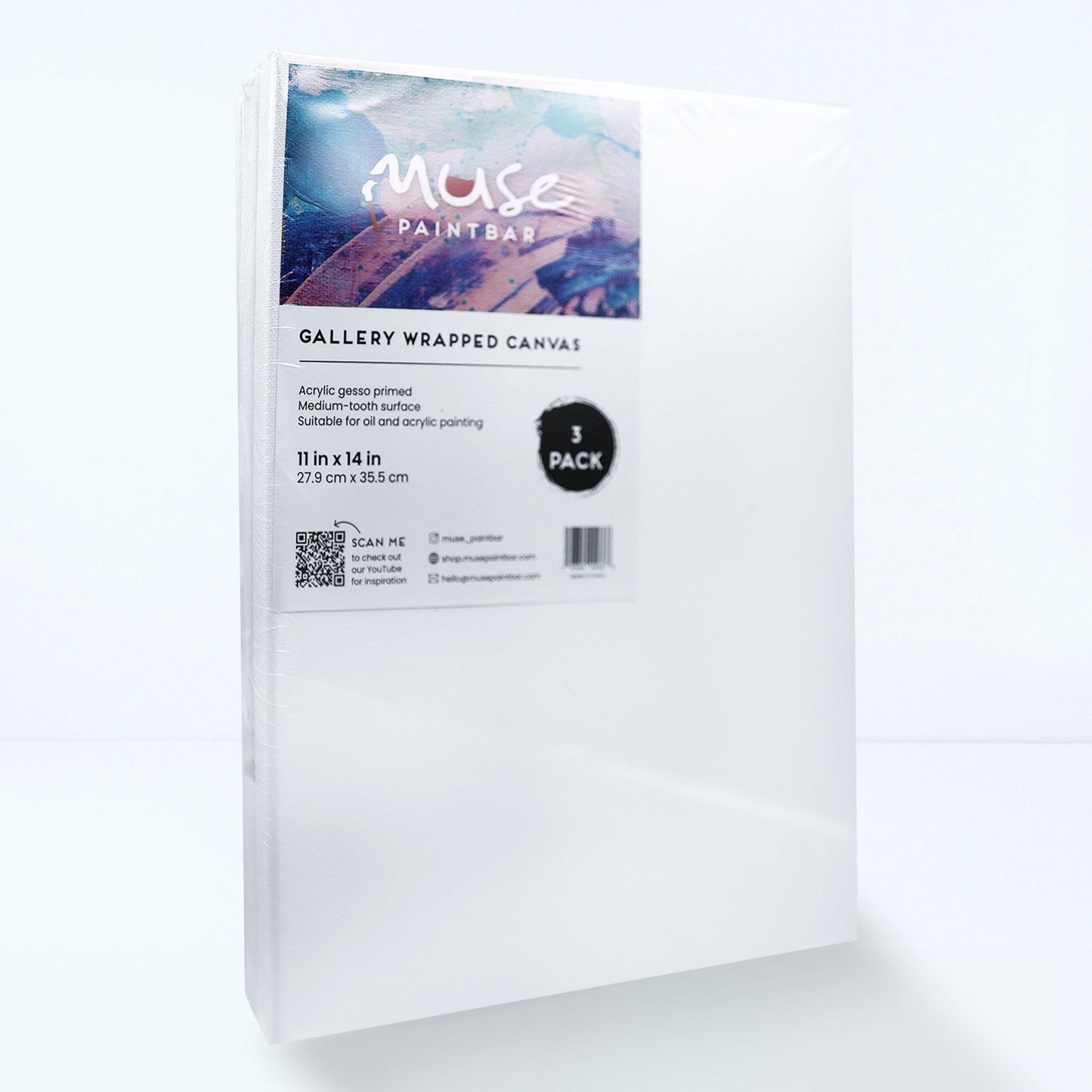 Muse Paintbar 3 Pack Gallery Wrapped Canvas
