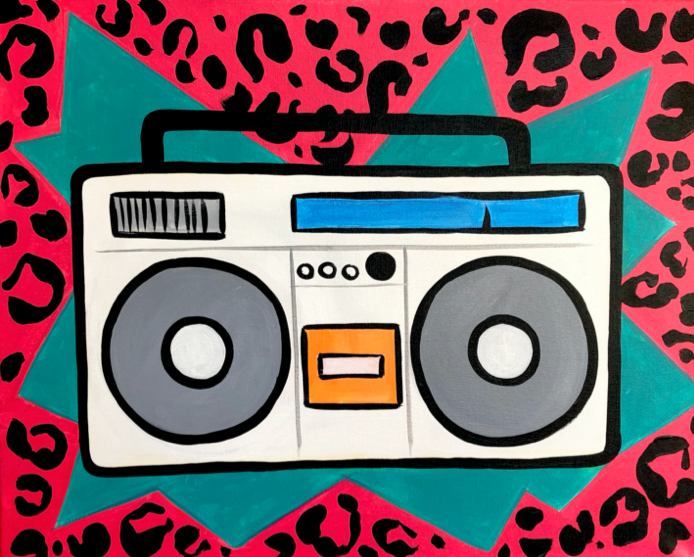 80's Night - Paint at Home Kit