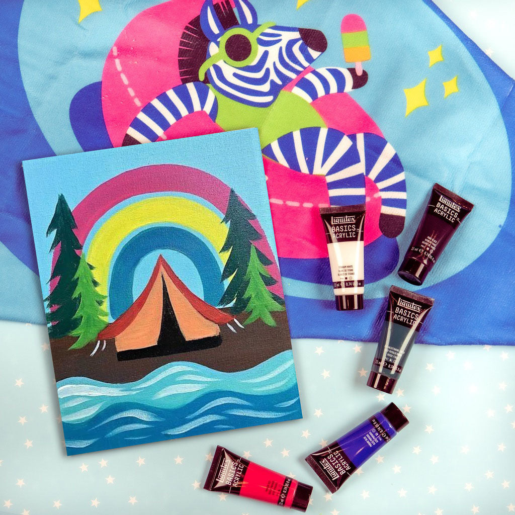 Colorful Campsite - Paint at Home Kit