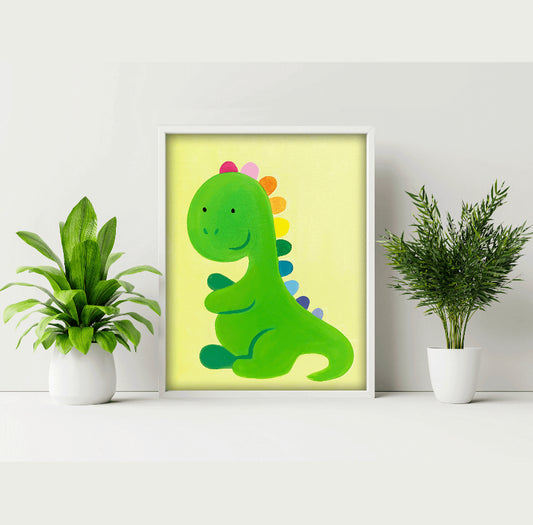 Dashing Dino Print