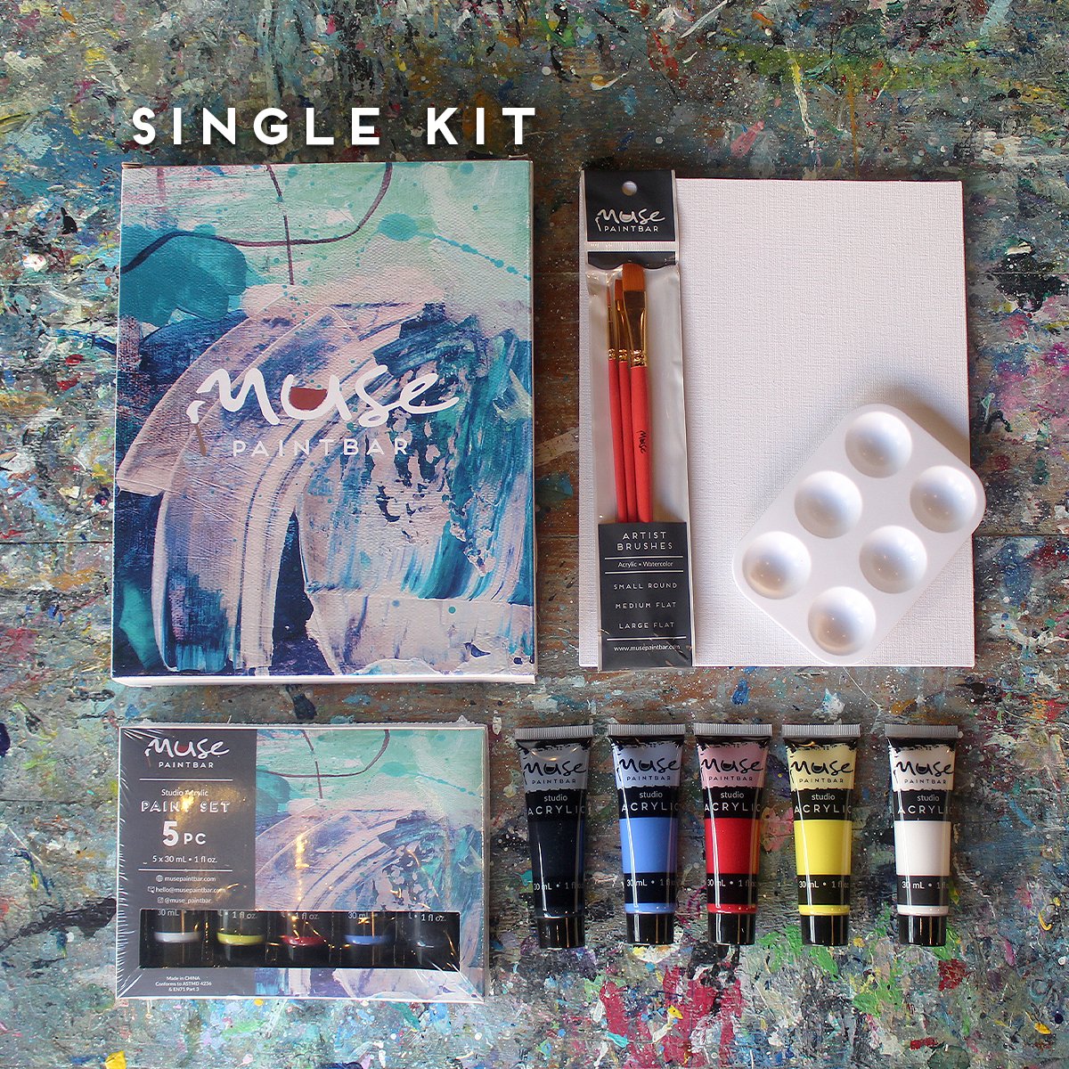 Acrylic Paint Supply Kit - Virtual Public Event