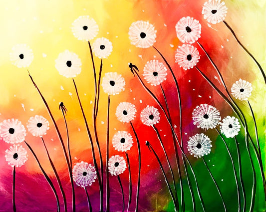 Sunlit Dandelions