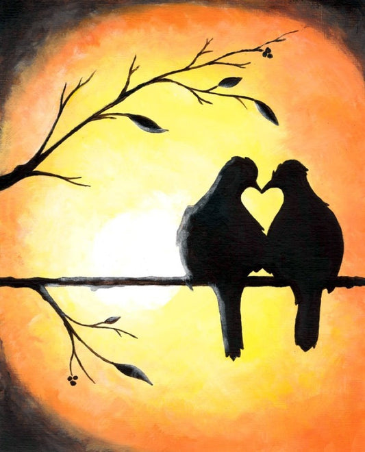 Twilight Lovebirds