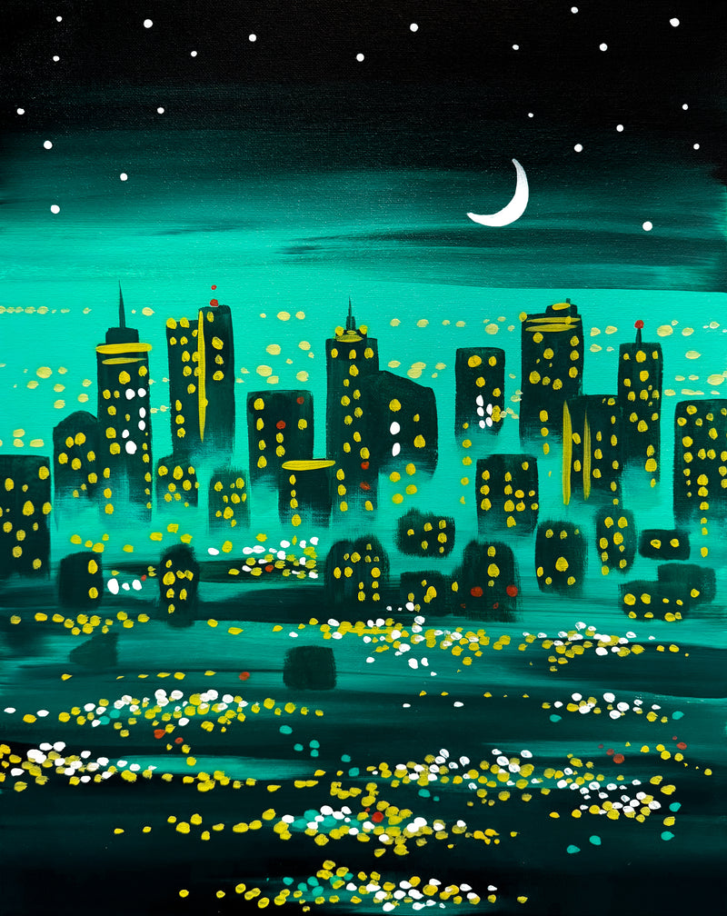 Twinkling Emerald Skyline