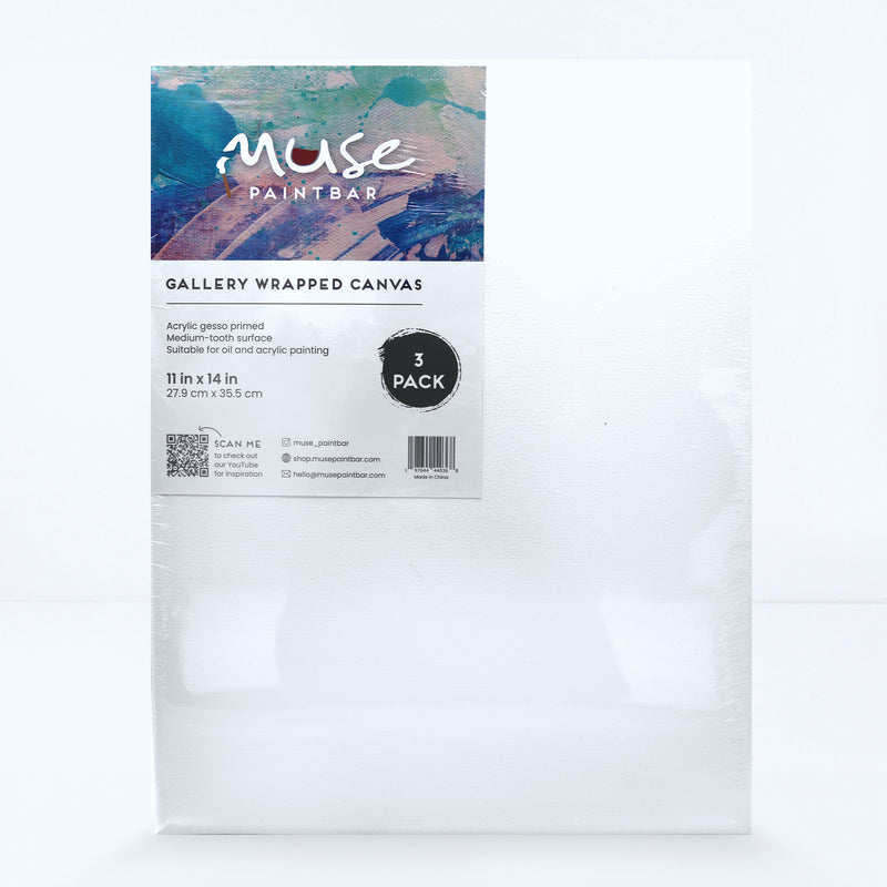 Muse Paintbar 3 Pack Gallery Wrapped Canvas