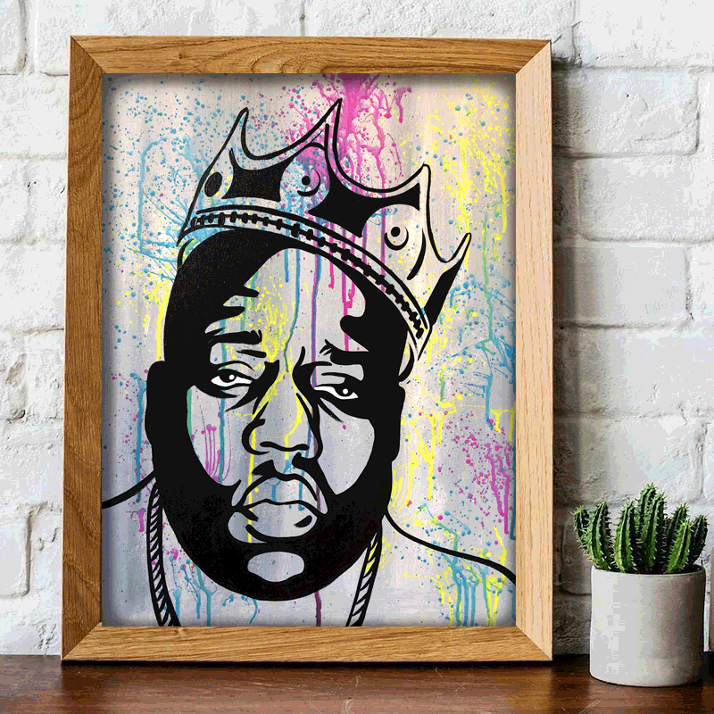 Biggie Splatter Print