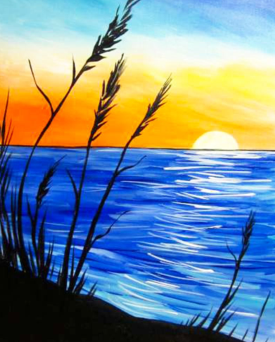 Blue Sunset - Paint at Home Kit