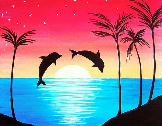 Dolphin Delight - Paint at Home Kit