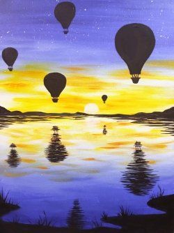 Floating Balloons - Paint at Home Kit