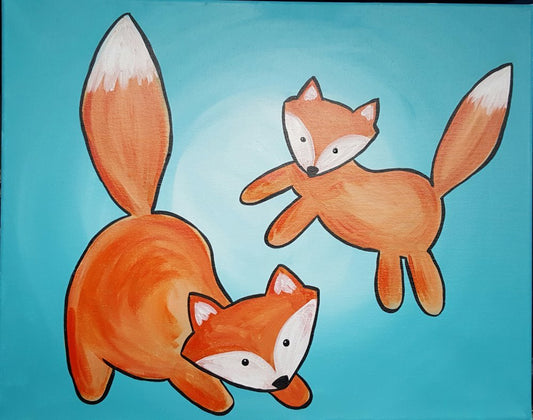 Frolicking Fox