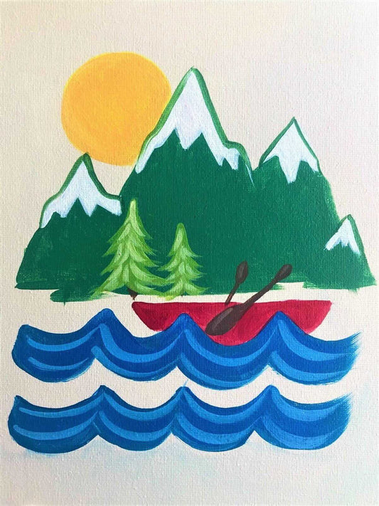 Cliffside Canoe - Paint at Home Kit