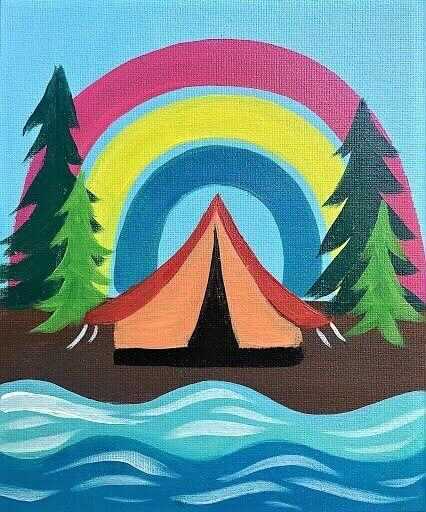 Colorful Campsite - Paint at Home Kit