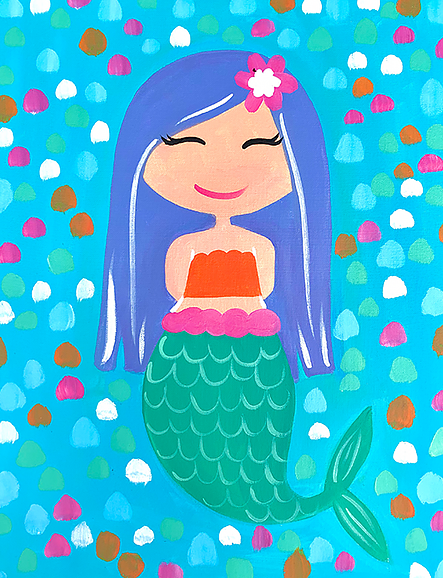 Mermaid Birthday - Paint at Home Kit