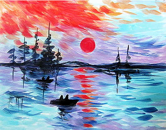 Monet Sunrise - Paint at Home Kit