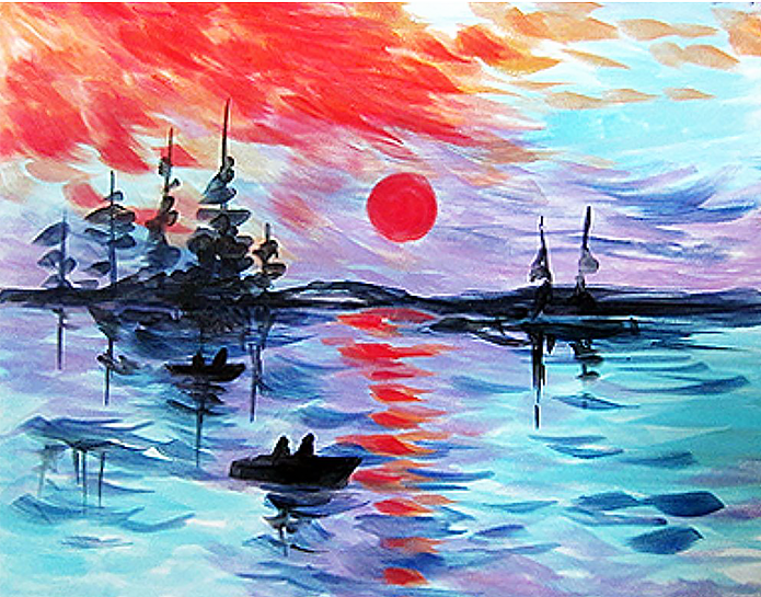 Monet Sunrise - Paint at Home Kit