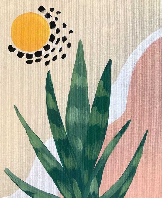 Sanseveria Sunset - Paint at Home Kit