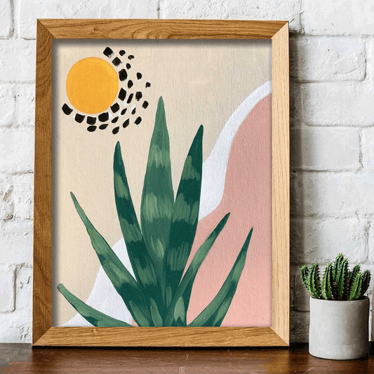 Sansevieria Sunset Print