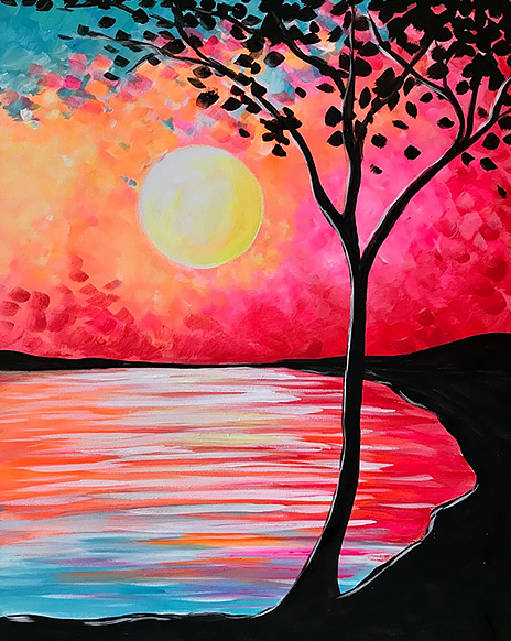 Shimmering Sunset - Paint at Home Kit