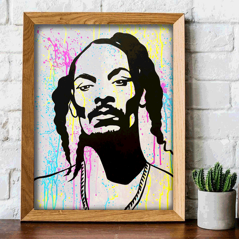 Snoop Dogg Splatter Print