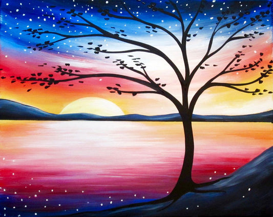 Sparkling Sunset - Paint at Home Kit