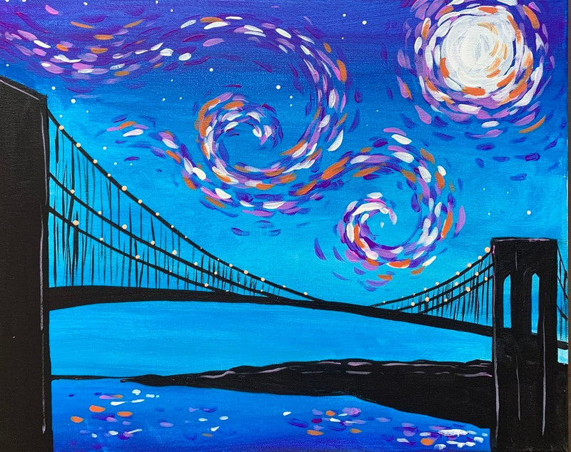 Starry Brooklyn Bridge - Paint at Home Kit