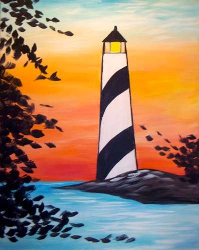 Vintage Lighthouse - Paint at Home Kit