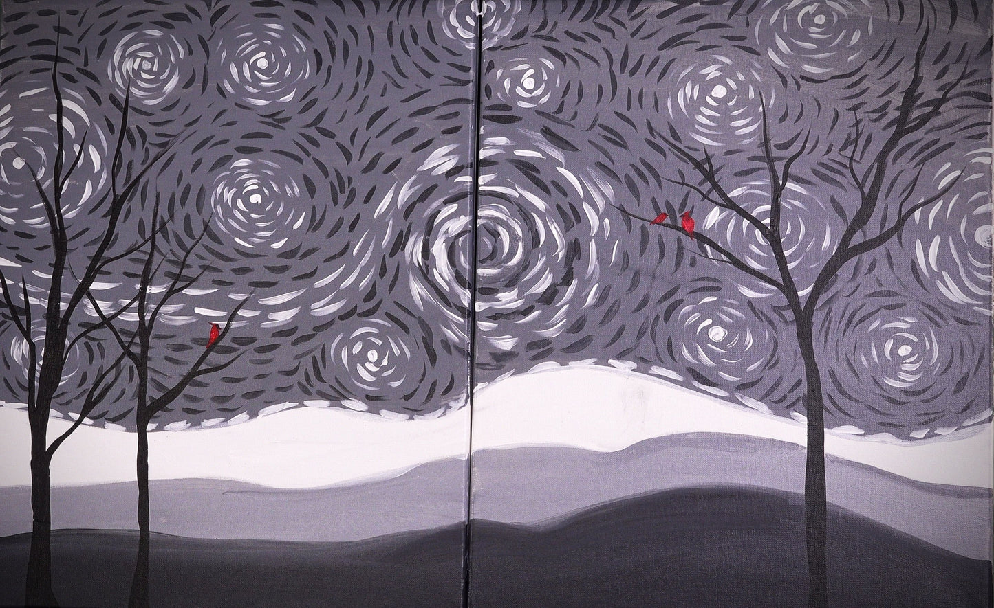 Winter Trees - Paint at Home Kit