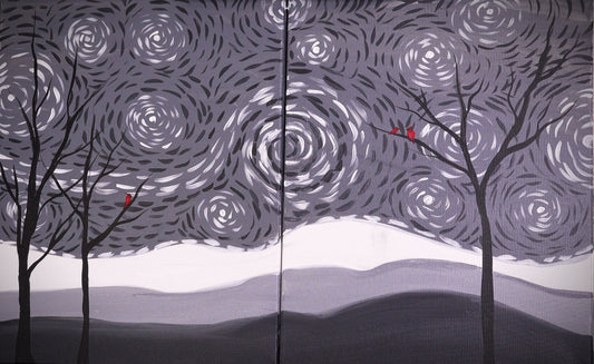 Winter Trees - Paint at Home Kit