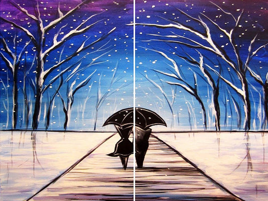 Winter Embrace - Paint at Home Kit