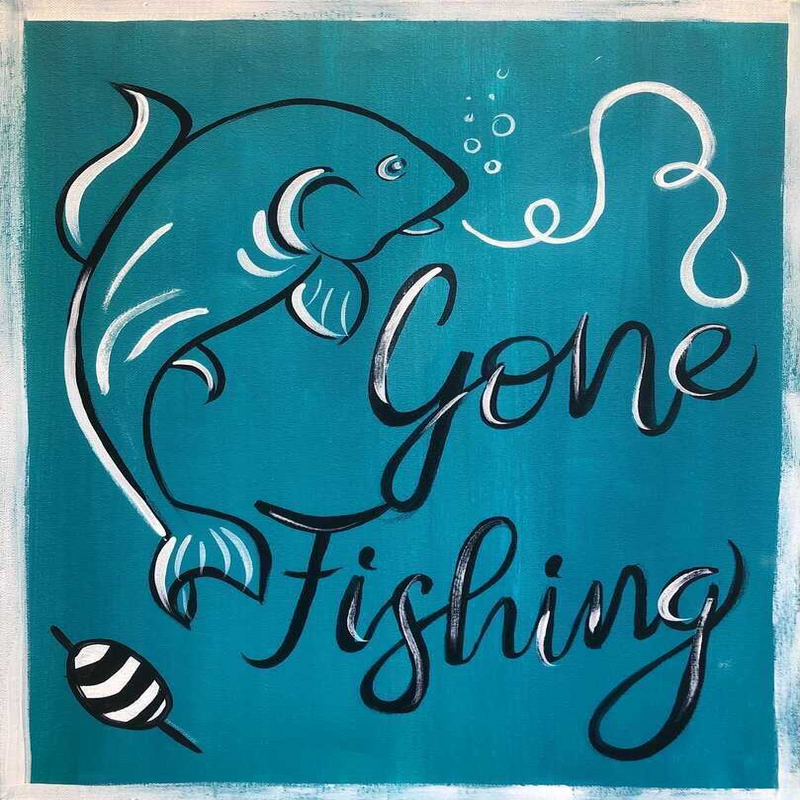 Gone Fishing - Paint at Home Kit