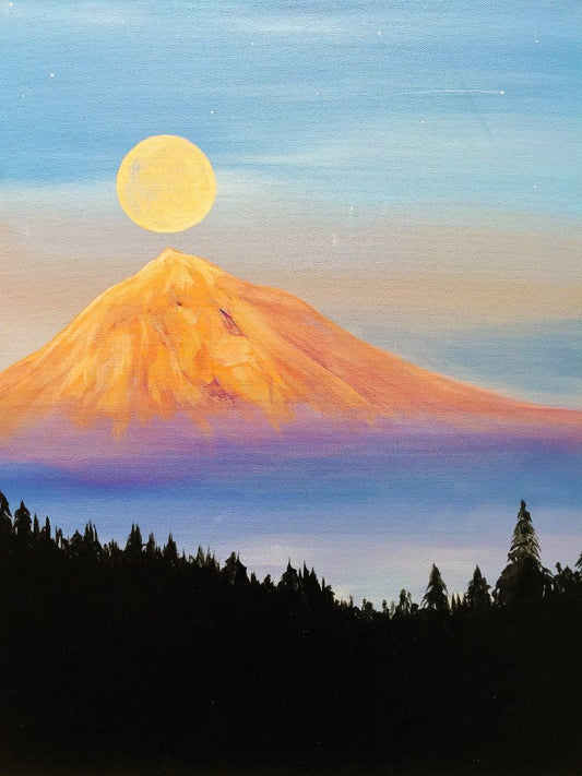 Hazy Mountain Moon